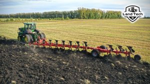 Трактор пашет сам! Гусеничный John Deere 9460RT и 11ти корпусный оборотный плуг Gregoire Besson!