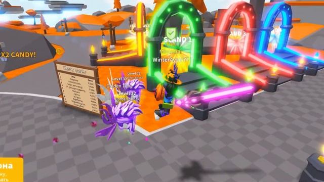 ТРЕХЛУННЫЙ ПИТОМЕЦ В СИМУЛЯТОРЕ САБЛИ! ХЭЛОУИНСКОЕ ОБНОВЛЕНИЕ САБЕР СИМУЛЯТОР!ROBLOX Saber Simulato