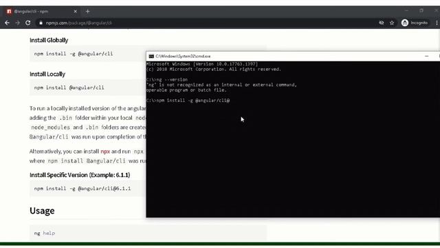 Install specific version of Angular CLI package (NodeJS is mandatory) смотреть онлайн