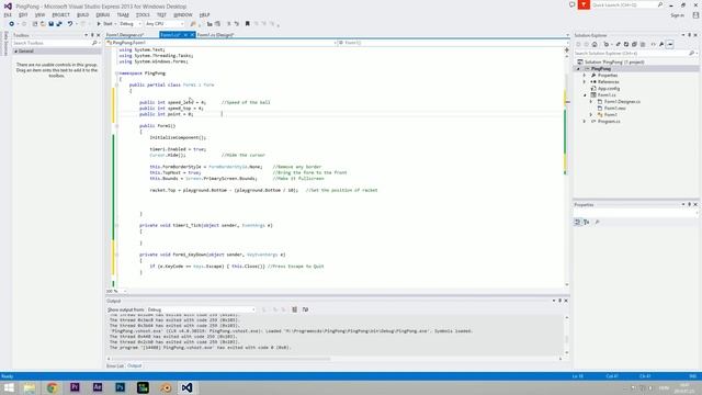 How to Make a Ping Pong Game in C# (#1) [1080p] смотреть онлайн