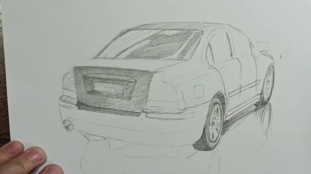 Как нарисовать машину - Volvo s60 смотреть онлайн