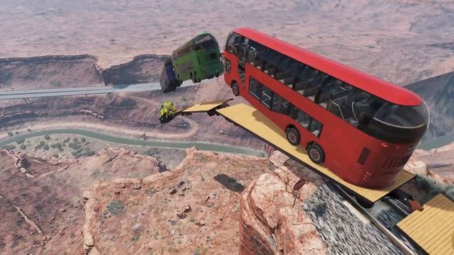 Trains vs Cliff OMG #17 ? – BeamNG.Drive смотреть онлайн
