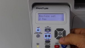 Pantum M6507NW Reset Settings To Defaults !!