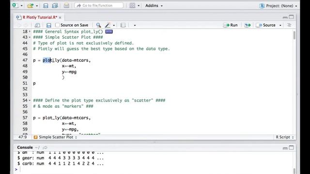R Plotly Tutorial - Scatter Plot in R using Plotly смотреть онлайн
