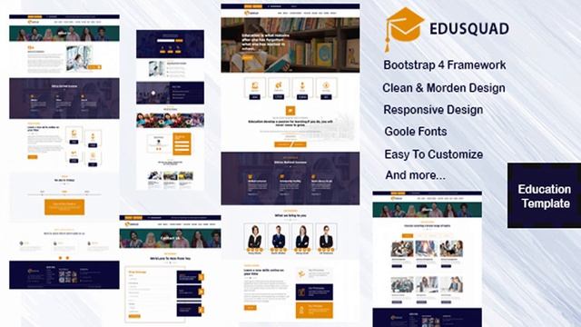 Edusquad - Bootstrap 4 Education Template | Themeforest Website Templates and Themes смотреть онлайн