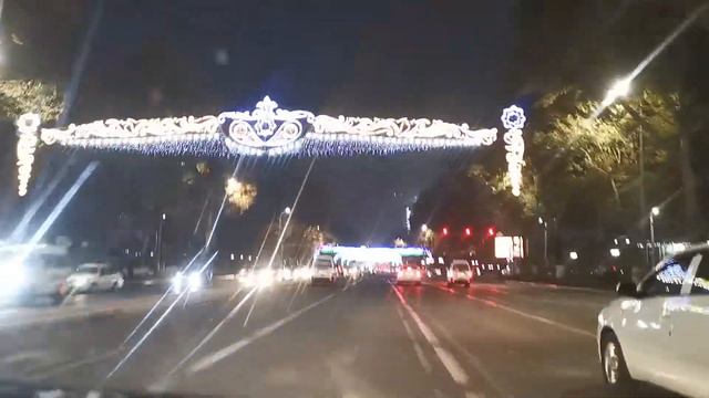 Ночью по проспекту Новаи. Ташкент 2021 смотреть онлайн