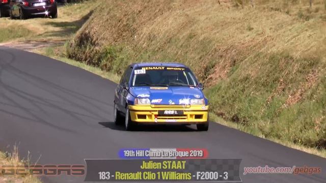 Renault Clio 1 Williams - Julien STAAT - HILL CLIMB - 2019 - La Broque смотреть онлайн
