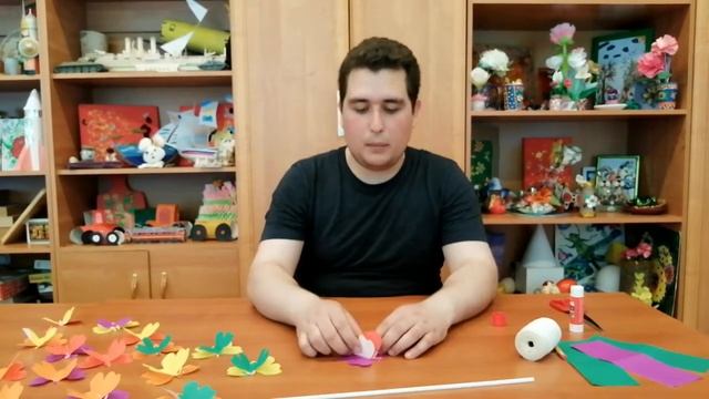 05.07.220 г. Мастер-класс «Гирлянда из бабочек» из бумаги и картона своими руками смотреть онлайн