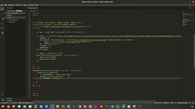 Download GeoJSON Data in Leaflet JS смотреть онлайн