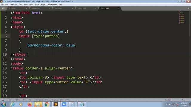 Java Script Example for Calculator смотреть онлайн