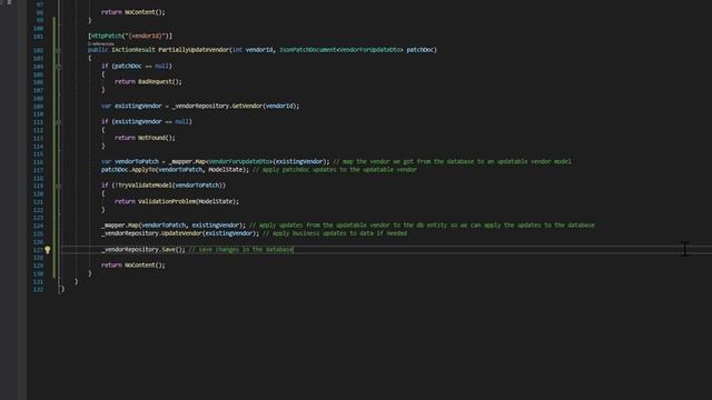 Partially Updating an Object Using an HTTP Patch Endpoint in a .NET Core API смотреть онлайн