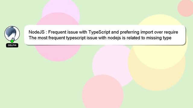 NodeJS : Frequent issue with TypeScript and preferring import over require смотреть онлайн