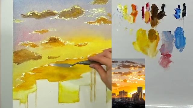 Мастер класс "Как написать городской пейзаж" с Татьяной Букреевой. How to write a cityscape. 1 част смотреть онлайн