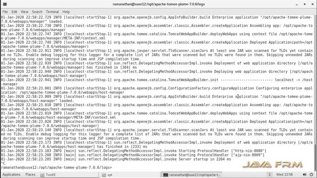 Apache TomEE 7.0.6 Plume Installation on Suse Linux Enterprise Server 12 using Oracle JDK 7 смотреть онлайн