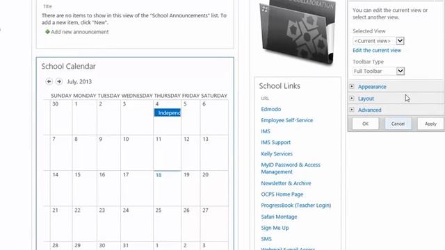 SharePoint - Change the calendar view to a list view смотреть онлайн