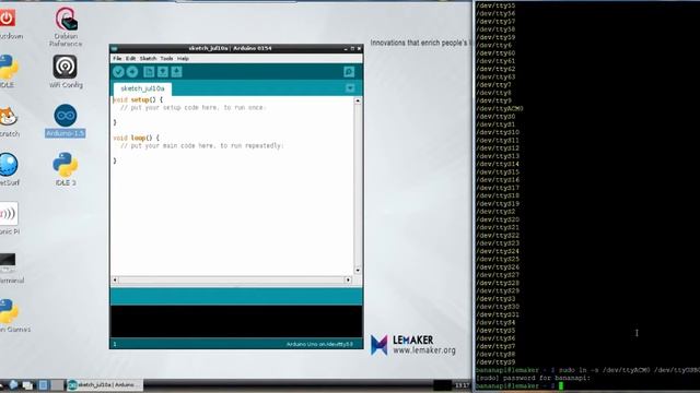 Programing an Arduino from BananaPi смотреть онлайн
