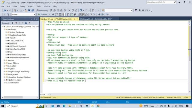 How to take database Backup on SQL Server? смотреть онлайн