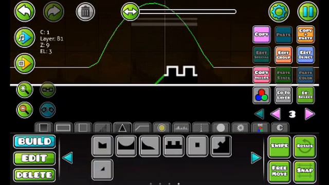 Простенький блок дизайн в Geometry Dash смотреть онлайн