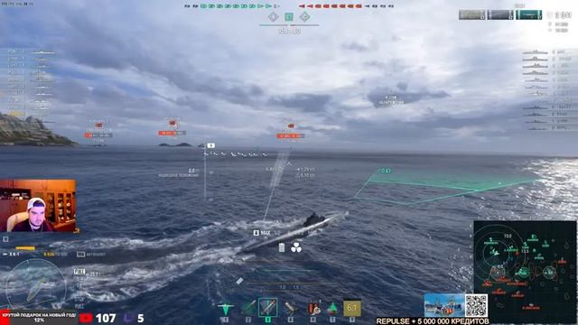 ПОДЛОДКА К-! НОВАЯ УГРОЗА ИЗ ГЛУБИНЫ! МИР КОРАБЛЕЙ/WORLD OF WARSHIPS! смотреть онлайн