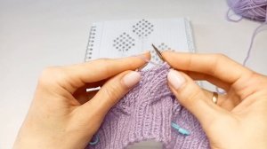 Джемпер с крупным цветком  для девочки спицами /реглан снизу /возраст  4-5 лет/ часть 1