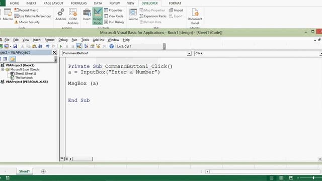 Excel VBA Tutorial 04 - Input Box to take Input from User смотреть онлайн