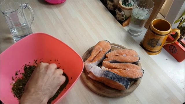 Стейки из лосося (семги)на мангале (на углях) рецепт на любителя смотреть онлайн