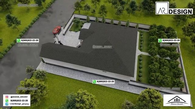 Красивый дом | Шикарный дом | Белый дом | Шикарный проект | Одноэтажный дом смотреть онлайн
