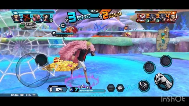 lvl 100 Boost 2 Blue Attacker Doflamingo Gameplay In OPBR SS League смотреть онлайн