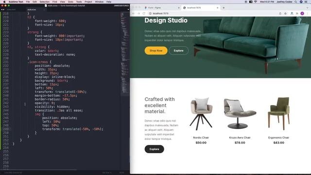 Figma to Bootstrap 5 Tutorial #3 (Furni) - Product Section смотреть онлайн