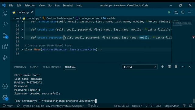 How To Create Superuser in DRF | Django Rest Framework Tutorial For Beginners | Code Aura смотреть онлайн