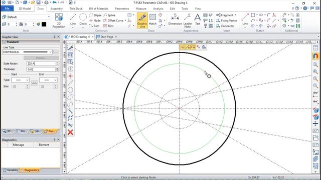 T-Flex CAD 15 2D - Exercise 22 смотреть онлайн