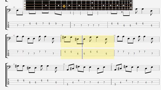 Beatles The   Nowhere Man BASS GUITAR TABLATURE
