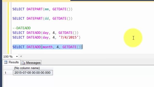 Chapter 9: TSQL Date Functions смотреть онлайн