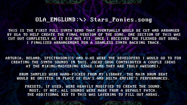 Ola Englund - Stars & Ponies Synth Demo (Synthwave, Darkwave, 80s) смотреть онлайн