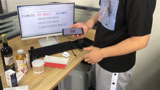 EV-X921T 2D CMOS Fixed Barcode Scanner Module barcode reader engine embodied qr code scanner module смотреть онлайн