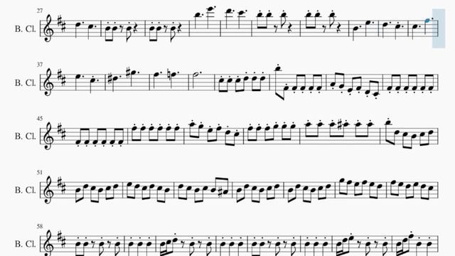 Bass Clarinet Sheet Music: How to play Hornet (Hollow Knight) by Christopher Larkin смотреть онлайн
