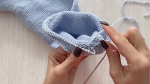 Кетлёвка низа изделия при вязании сверху вниз