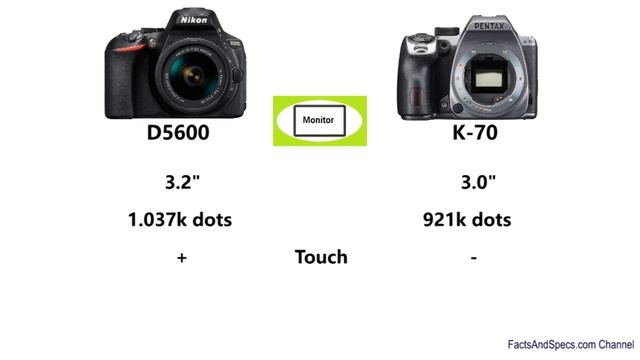 Nikon D5600 vs Pentax K-70 смотреть онлайн
