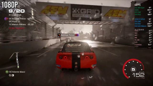 GRID Legends | GTX 1650 Super | Xeon 2620 V3 | 1080p смотреть онлайн