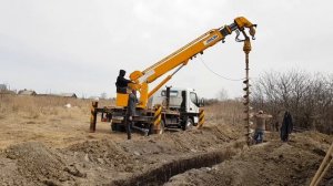 Бурение под фундамент.Буронабивные сваи.Помогли застрявшему.Ямобур13