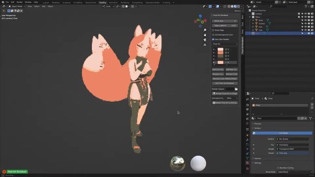 3D Pixel Art Character Rendering in Blender смотреть онлайн