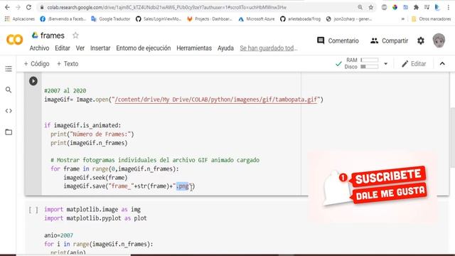 10.Python 3: Colab, Dividir un GIF en varios Frames PNG ||PIL GifImagePlugin, is_animated, n_frames смотреть онлайн
