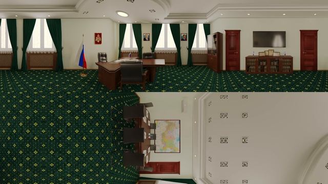 Интерьер_кабинет 315_панорама смотреть онлайн
