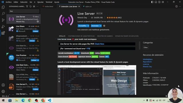 Instalación y configuración de Git y GitHub/Pages - VS Code смотреть онлайн