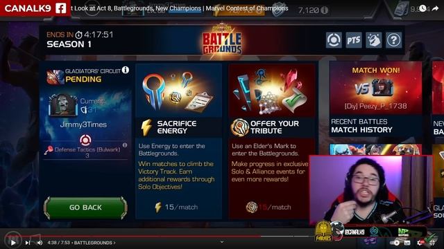 React: Por Dentro do Torneio: Ato 8, BATTLEGROUNDS e Novos Campeões - Marvel Torneio de Campeões смотреть онлайн