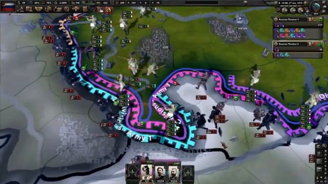 Russian Empire wins WW1 - HOI4 Endsieg смотреть онлайн