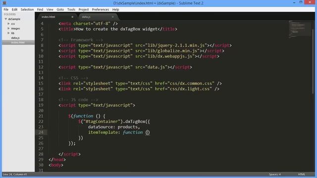 DevExpress DevExtreme: HTML5 Tag Box смотреть онлайн