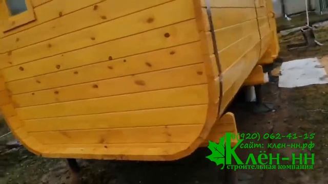 Баня бочка квадро с боковым входом в Сарове смотреть онлайн