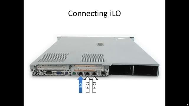 HP ProLiant DL360 G4 - Configuring HP ILO