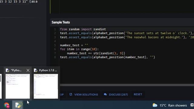 Python - Replace With Alphabet Position | Codewars 6KYU смотреть онлайн